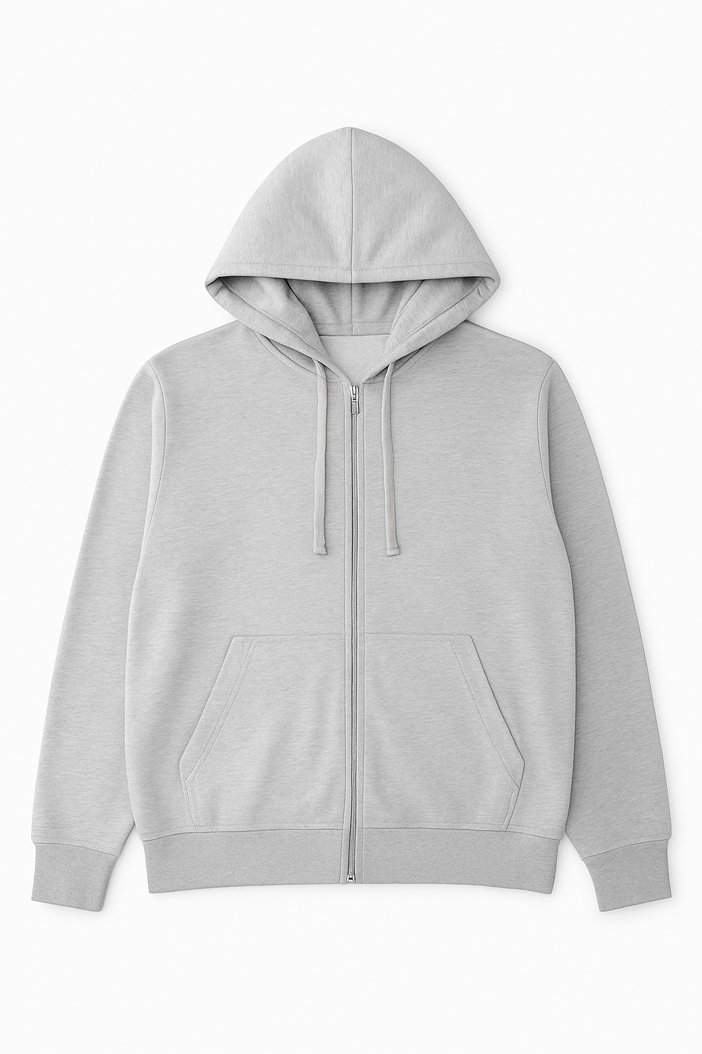Classic Grey Zip Hoodie